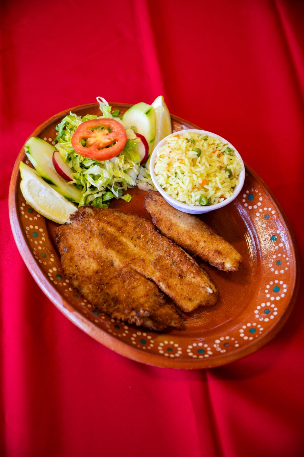 Filete Empanizado, crispy breaded fish fillet